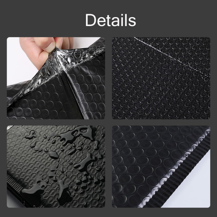 50 ชิ้นสีดำ Co-Extrusion ฟิล์มถุงฟองโลจิสติกบรรจุภัณฑ์กันกระแทกกระเป๋าสีถุงด่วน, 18x23+4cm, 20x23+4cm, 20x28+4cm, 23x28+4cm, 26x30+5cm, 26x32+5cm, 29x37+5cm, 32x40+5cm, 35x43+5cm, 38x47+5cm, 44x50+5cm