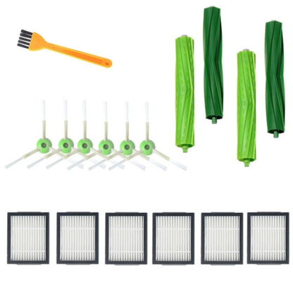 อุปกรณ์เสริมเครื่องกวาดแปรงหลักชุดแปรงด้านข้างสำหรับ irobot Roomba i7 E5 E6, Brush Filter Set