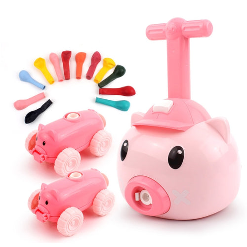 Piggy Air Powered รถบอลลูน รถแรงเสียดทานเด็กทางปัญญาของเล่น