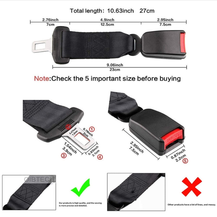 2 ชิ้นเด็กและหญิงตั้งครรภ์รถเข็มขัดนิรภัย Extender, 23cm, 26cm, 29cm, 36cm