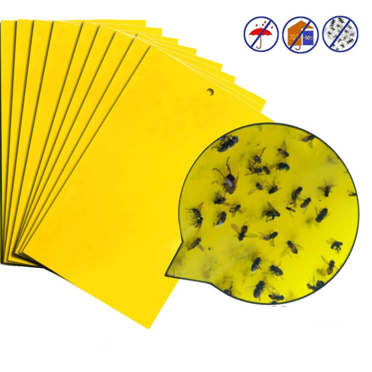 10 แพ็คสองด้าน Stick แมลงกระดานสีเหลือง BOARD Melon ผลไม้ Fly TRAP BOARD