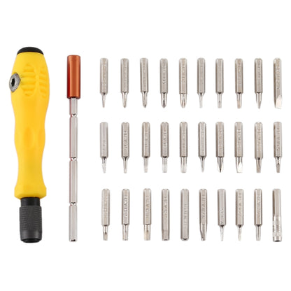 32-in-1 CRV Steel โทรศัพท์มือถือถอดชิ้นส่วนซ่อมเครื่องมือชุดไขควงผสมมัลติฟังก์ชั่น, Yellow, Gray Green, Red