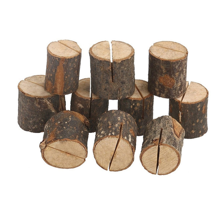 10 ชิ้น Log Stump Nnote ผู้ถือคลิปสร้างสรรค์บ้าน DIY เครื่องประดับตกแต่งอุปกรณ์ถ่ายภาพ