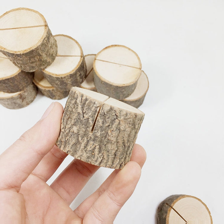 10 ชิ้น Log Stump Nnote ผู้ถือคลิปสร้างสรรค์บ้าน DIY เครื่องประดับตกแต่งอุปกรณ์ถ่ายภาพ