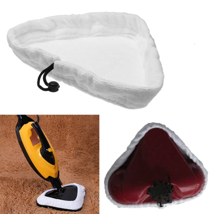 แผ่นทำความสะอาดผ้าสามเหลี่ยมไมโครไฟเบอร์สำหรับ H20, X5, S302, S001 Steam Mop Steamer Cleaner, Triangle Cloth Cleaning Pad