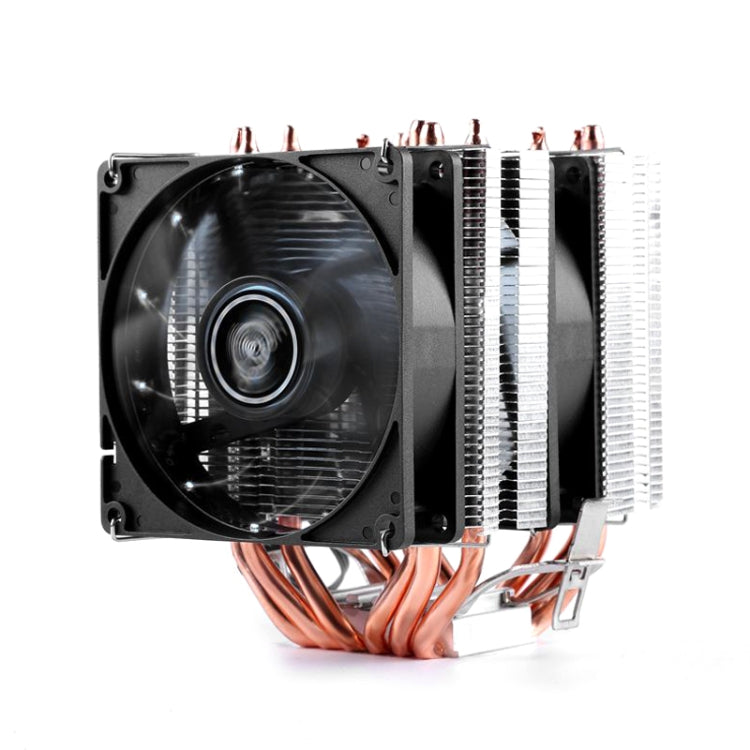 คอมพิวเตอร์เดสก์ท็อป 6 ท่อทองแดงหม้อน้ำ CPU เงียบสุด ๆ, 6 Tube Without Light 3-pin Single Fan, 6 Tube Without Light 3-pin Double Fan, 6 Tube Blue Light 3-pin Single Fan, 6 Tube Blue Light 3-pin Double Fan, 6 Tube PWM Single Fan, 6 Tube PWM Double Fan