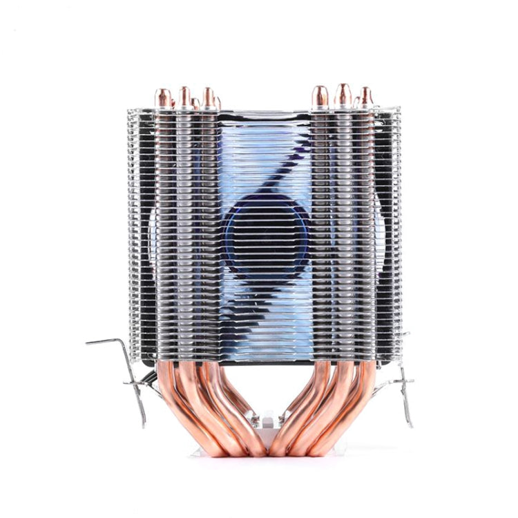 คอมพิวเตอร์เดสก์ท็อป 6 ท่อทองแดงหม้อน้ำ CPU เงียบสุด ๆ, 6 Tube Without Light 3-pin Single Fan, 6 Tube Without Light 3-pin Double Fan, 6 Tube Blue Light 3-pin Single Fan, 6 Tube Blue Light 3-pin Double Fan, 6 Tube PWM Single Fan, 6 Tube PWM Double Fan