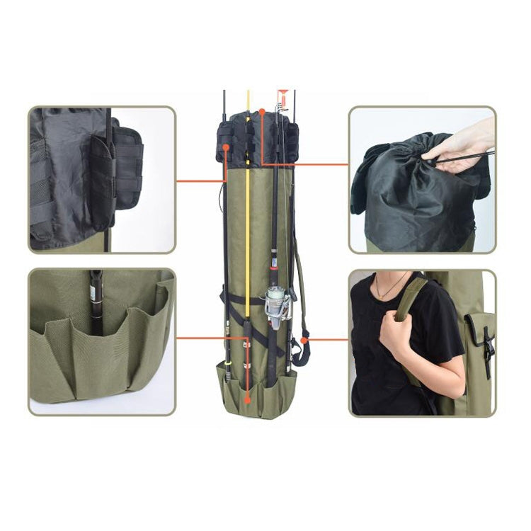 กระเป๋าเบ็ดตกปลาอเนกประสงค์ถุงใส่อุปกรณ์ตกปลาขนาด: 123x34 ซม, Multifunctional Fishing Tackle Bag, Fishing Rod Bag