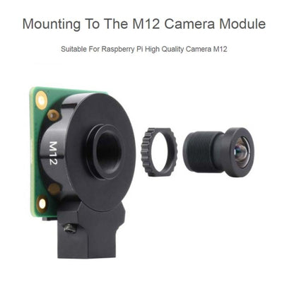 Waveshare WS1053516 เลนส์ความละเอียดสูง 16MP, 105 องศา FOV, ความยาวโฟกัส 3.56 มม., สำหรับกล้อง Raspberry Pi M12 23966, 23966