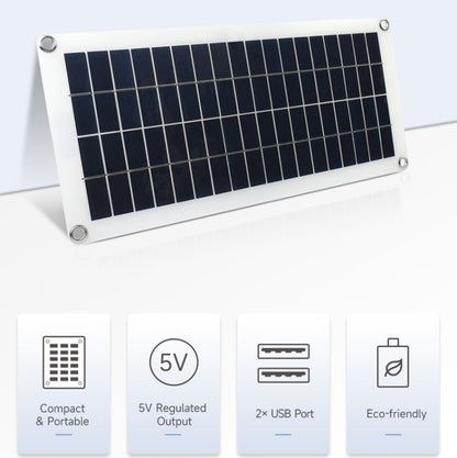 Waveshare 18V 10W แผงโซลาร์เซลล์โพลีคริสตัลไลน์ซิลิคอนกึ่งยืดหยุ่น, 24167