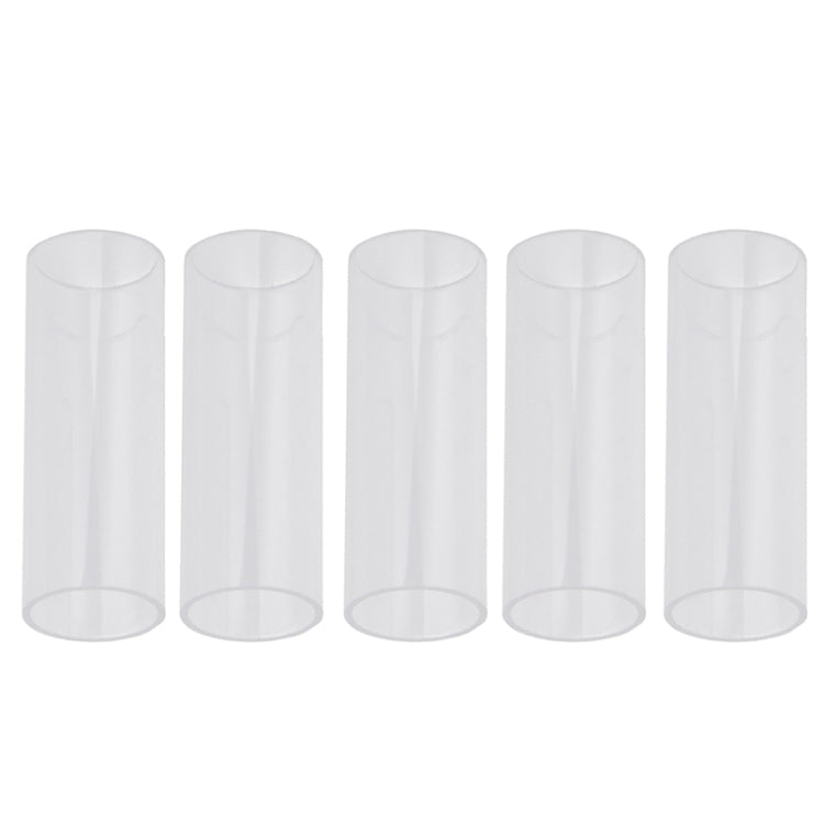 5PCS อะคริลิคกีตาร์สไลด์หลอดพื้นบ้านสไลด์, 28mm(Transparent), 51mm(Transparent), 60mm(Transparent), 70mm(Transparent)