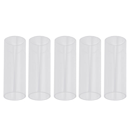 5PCS อะคริลิคกีตาร์สไลด์หลอดพื้นบ้านสไลด์, 28mm(Transparent), 51mm(Transparent), 60mm(Transparent), 70mm(Transparent)