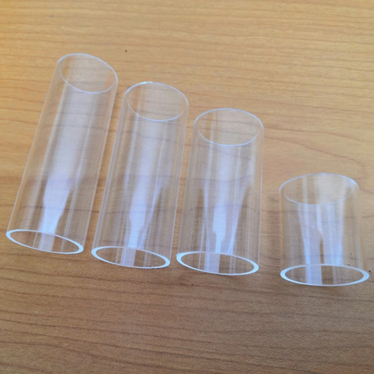 5PCS อะคริลิคกีตาร์สไลด์หลอดพื้นบ้านสไลด์, 28mm(Transparent), 51mm(Transparent), 60mm(Transparent), 70mm(Transparent)