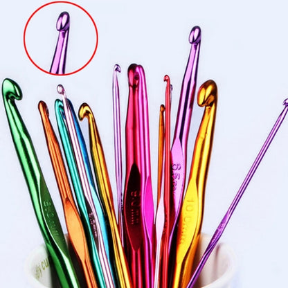 สีอลูมินาหัวเดียวโครเชต์แฮนด์เมด DIY ถักเครื่องมือวัสดุ, 14 PCS/Set, 28 PCS/Set, 36 PCS/Set, 26 PCS/Set, 34 PCS/Set, 27 PCS/Set, 30 PCS/Set, 119 PCS/Set