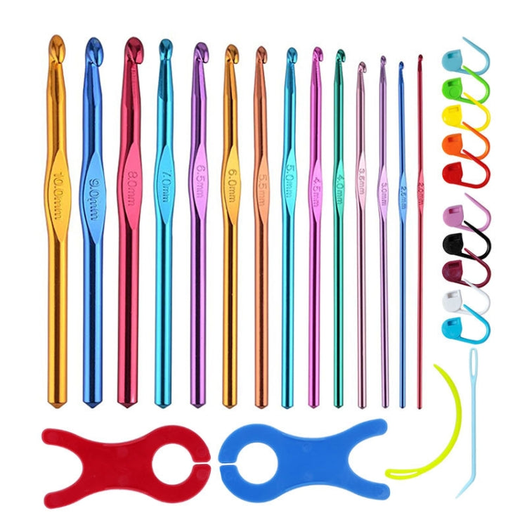 สีอลูมินาหัวเดียวโครเชต์แฮนด์เมด DIY ถักเครื่องมือวัสดุ, 14 PCS/Set, 28 PCS/Set, 36 PCS/Set, 26 PCS/Set, 34 PCS/Set, 27 PCS/Set, 30 PCS/Set, 119 PCS/Set