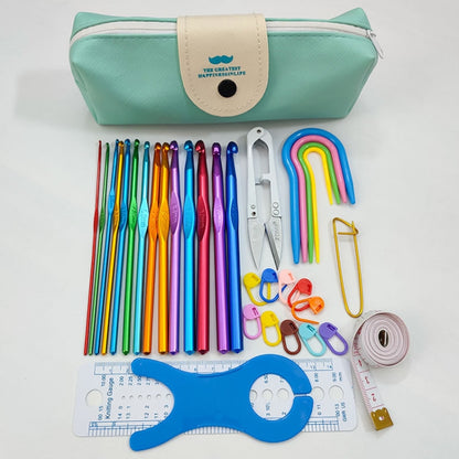 สีอลูมินาหัวเดียวโครเชต์แฮนด์เมด DIY ถักเครื่องมือวัสดุ, 14 PCS/Set, 28 PCS/Set, 36 PCS/Set, 26 PCS/Set, 34 PCS/Set, 27 PCS/Set, 30 PCS/Set, 119 PCS/Set