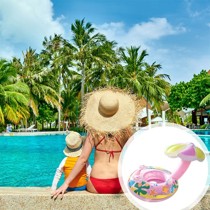 เด็กป้องกันสิ่งแวดล้อม PVC Inflatable Sunshade รูปเห็ดที่นั่งแหวนว่ายน้ำ, Mushroom(Blue), Mushroom(Pink)