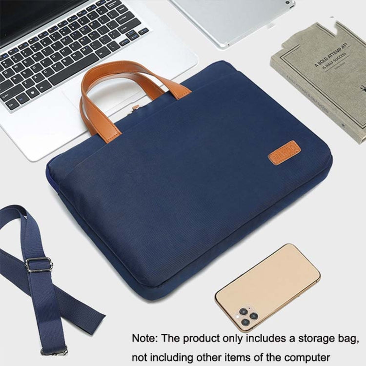 สำหรับ MacBook 15.6-16.1 นิ้ว MAHOO 10188 Ultra-Thin Hand กระเป๋าคอมพิวเตอร์ Messenger กระเป๋าแล็ปท็อป, Khaki, Dark Blue, Gray, Gray+Gray PU Power Bag, Dark Blue+Black PU Power Bag, Khaki+Gray PU Power Bag, Gray+Gray Mouse Pad, Dark Blue+Black Mouse Pa...