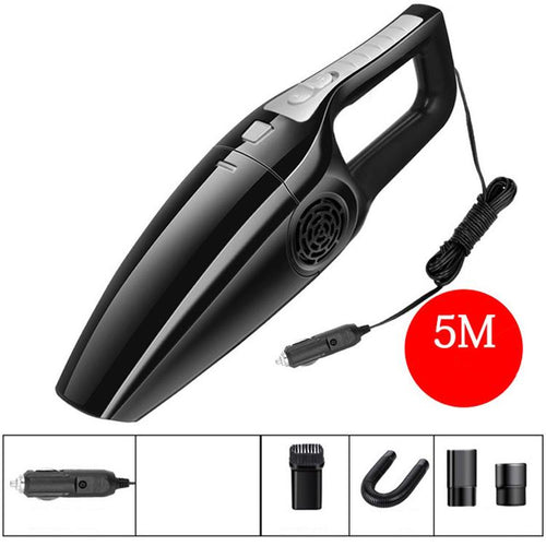 เครื่องดูดฝุ่นรถยนต์พลังงานสูง 120W รถบ้านเครื่องดูดฝุ่นแบบใช้คู่ที่มีประสิทธิภาพแห้งและเปียกแบบมีสายรุ่นที่เจ็ด