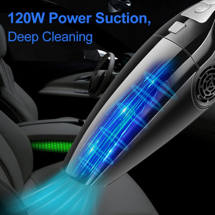 เครื่องดูดฝุ่นรถยนต์พลังงานสูง 120W รถบ้านเครื่องดูดฝุ่นแบบใช้คู่ที่มีประสิทธิภาพแห้งและเปียกแบบมีสายรุ่นที่เจ็ด