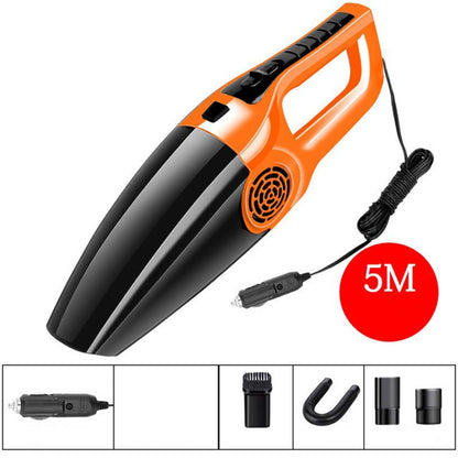 เครื่องดูดฝุ่นรถยนต์พลังงานสูง 120W รถบ้านเครื่องดูดฝุ่นแบบใช้คู่ที่มีประสิทธิภาพแห้งและเปียกแบบมีสายรุ่นที่เจ็ด