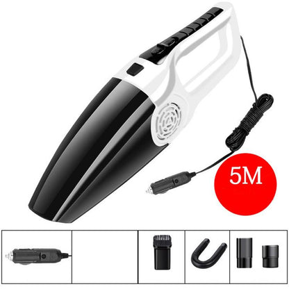 เครื่องดูดฝุ่นรถยนต์พลังงานสูง 120W รถบ้านเครื่องดูดฝุ่นแบบใช้คู่ที่มีประสิทธิภาพแห้งและเปียกแบบมีสายรุ่นที่เจ็ด