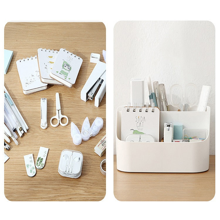 2 PCS Simple พลาสติก Multi-storage กล่องเก็บเศษซากตารางกล่องหอพักนักเรียนช่องเก็บกล่อง, Debris Box