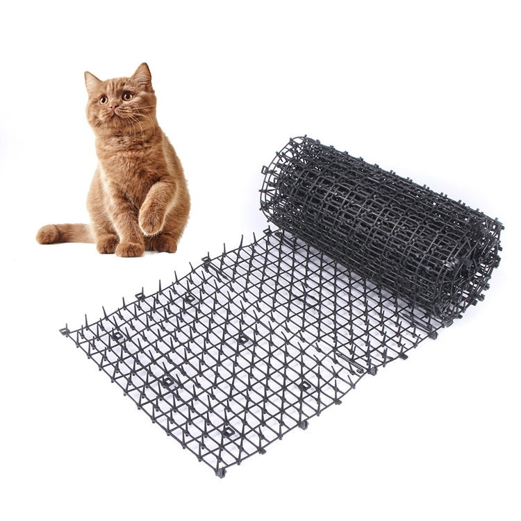 B21307 สวนดอกไม้ Anti-Cat Net พลาสติก Thorn Pad Drive Cat Net, 3 PCS S 49x13cm, M 200x28cm, L 400x28cm