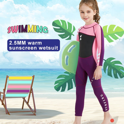 DIVE & SAIL WS-18818 ชุดดำน้ำสำหรับเด็กชิ้นเดียวดำน้ำดูปะการังอุ่นชุดว่ายน้ำป้องกันแมงกะพรุน, S, M, L, XL, XXL