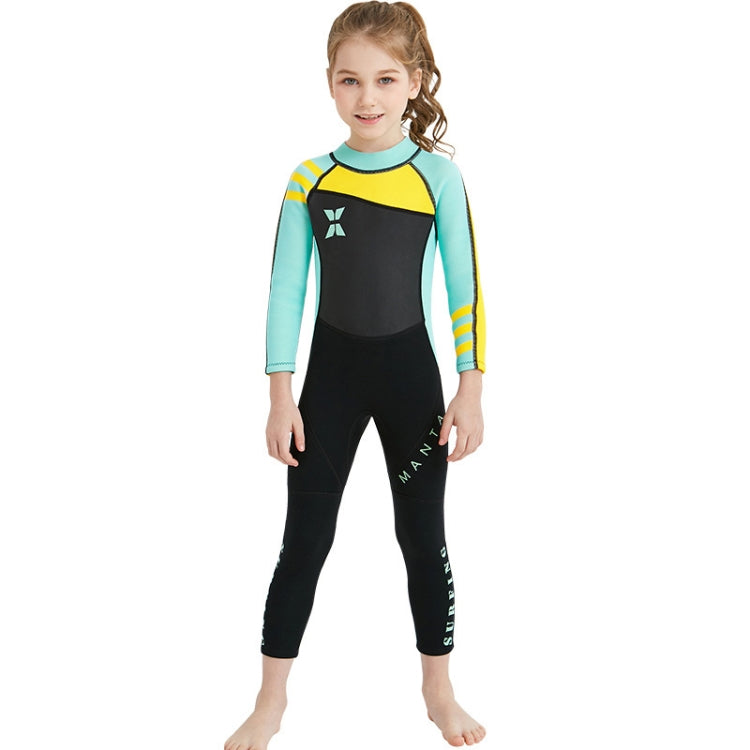 DIVE & SAIL WS-18818 ชุดดำน้ำสำหรับเด็กชิ้นเดียวดำน้ำดูปะการังอุ่นชุดว่ายน้ำป้องกันแมงกะพรุน, S, M, L, XL, XXL