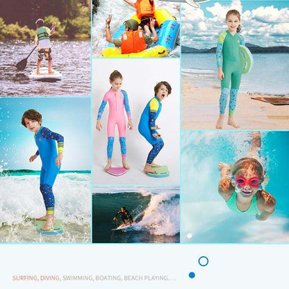 DIVE & SAIL LS-18822 ชุดดำน้ำสำหรับเด็กครีมกันแดดกลางแจ้งชุดว่ายน้ำชิ้นเดียว, S, M, L, XL, XXL