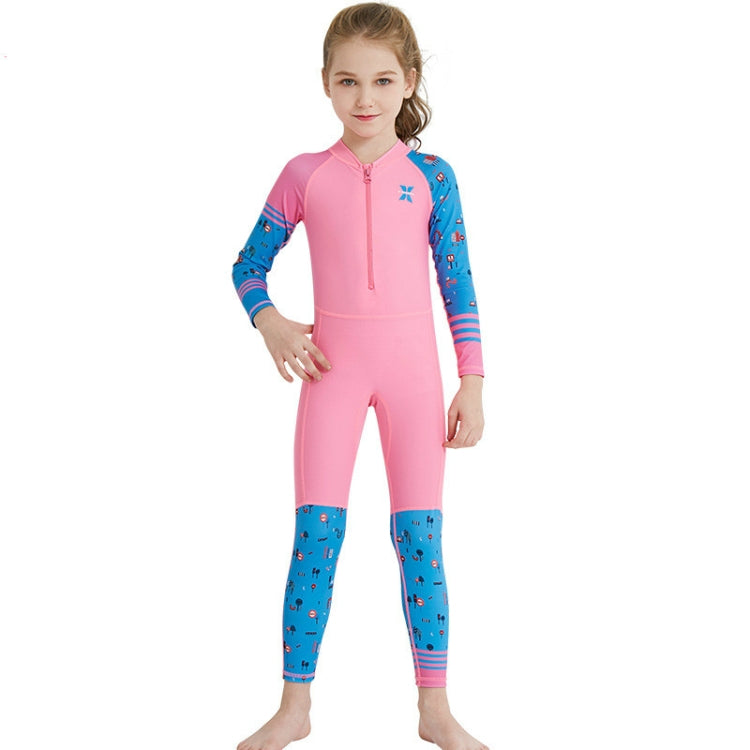 DIVE & SAIL LS-18822 ชุดดำน้ำสำหรับเด็กครีมกันแดดกลางแจ้งชุดว่ายน้ำชิ้นเดียว, S, M, L, XL, XXL