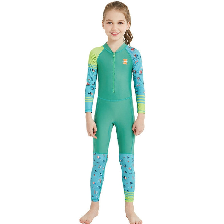 DIVE & SAIL LS-18822 ชุดดำน้ำสำหรับเด็กครีมกันแดดกลางแจ้งชุดว่ายน้ำชิ้นเดียว, S, M, L, XL, XXL
