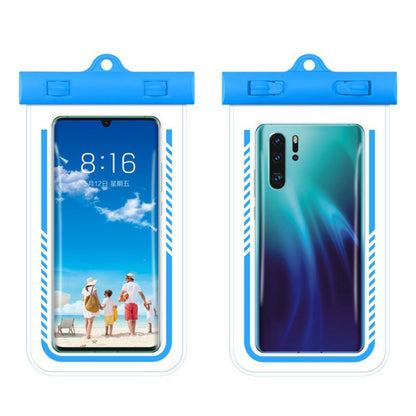 2PCS ดำน้ำว่ายน้ำโปร่งใส TPU โทรศัพท์มือถือกรณีกันน้ำ, สีดำ, Light Blue, สีแดงกุหลาบ, สีส้ม, Tender Green