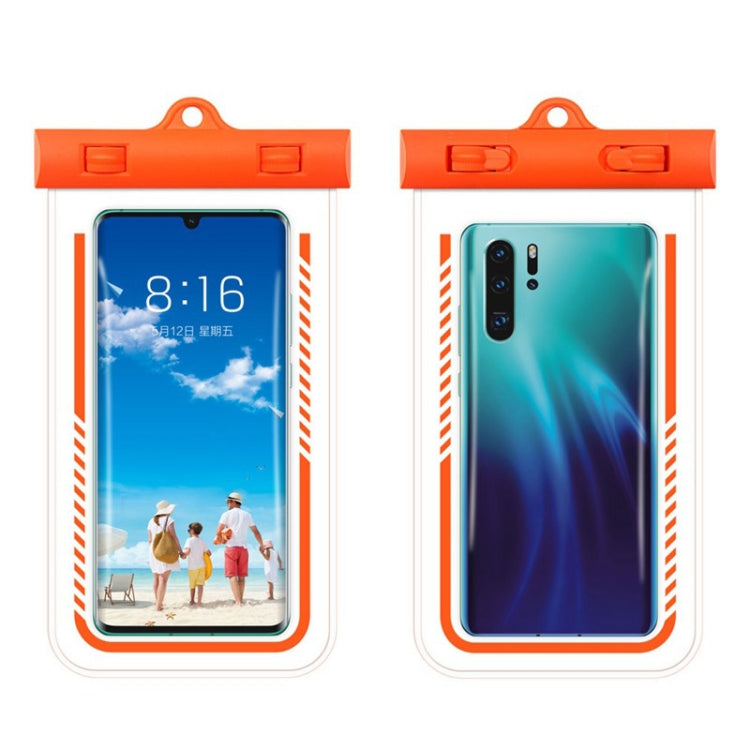 2PCS ดำน้ำว่ายน้ำโปร่งใส TPU โทรศัพท์มือถือกรณีกันน้ำ, สีดำ, Light Blue, สีแดงกุหลาบ, สีส้ม, Tender Green