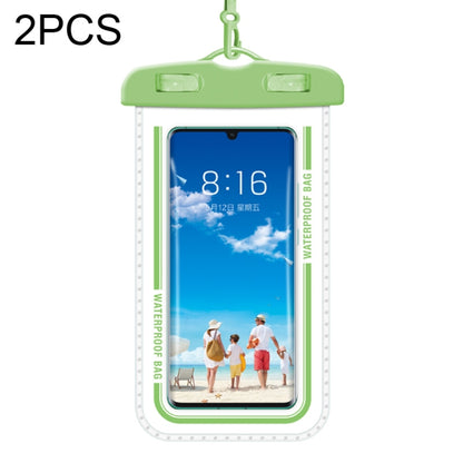2 ชิ้นใสกรณีโทรศัพท์มือถือกันน้ำว่ายน้ำกระเป๋าโทรศัพท์มือถือ, White, Green, Gray Blue, Macaron Blue, Macaron Red