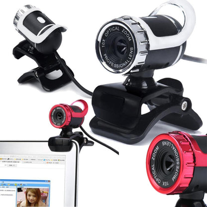 HXSJ A859 480P หลักสูตรเครือข่ายคอมพิวเตอร์ กล้อง วิดีโอ USB กล้อง ไมโครโฟนดูดซับเสียงในตัว, Red, Black, No Camera Function Black, No Camera Function  Red