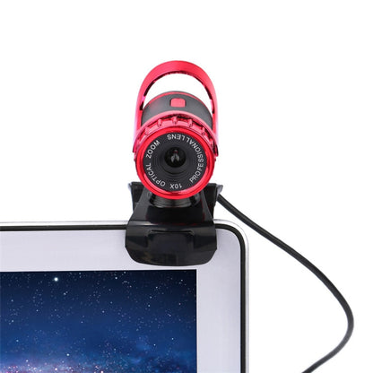 HXSJ A859 480P หลักสูตรเครือข่ายคอมพิวเตอร์ กล้อง วิดีโอ USB กล้อง ไมโครโฟนดูดซับเสียงในตัว, Red, Black, No Camera Function Black, No Camera Function  Red
