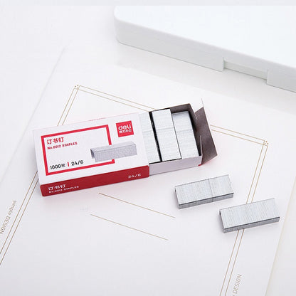 20 ชิ้น Deli 0012 Universal เบอร์ 12 เครื่องเย็บกระดาษ 24/6 ลวดเย็บกระดาษลวดเย็บกระดาษปกติ