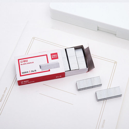 20 ชิ้น Deli 0012 Universal เบอร์ 12 เครื่องเย็บกระดาษ 24/6 ลวดเย็บกระดาษลวดเย็บกระดาษปกติ