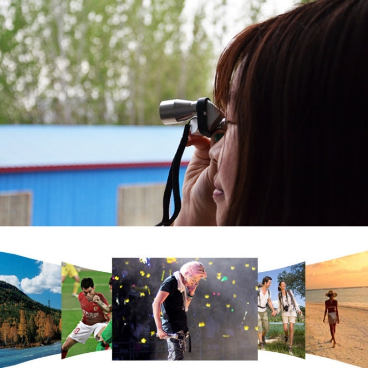 FEIRSH 8x20 กล้องโทรทรรศน์ตาข้างเดียวมุมกลางแจ้ง Low Light Night Vision กล้องโทรทรรศน์แบบพกพา, 8x20 Red Film