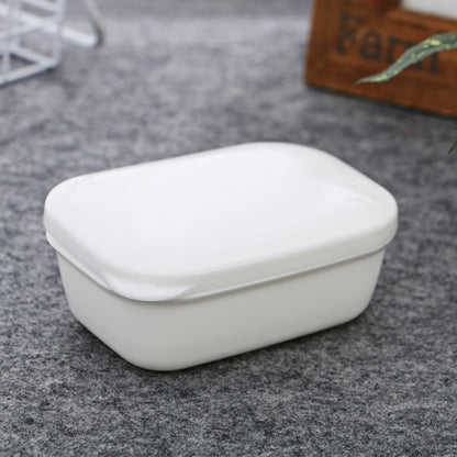 6 ชิ้นห้องน้ำที่วางสบู่ท่อระบายน้ำพลาสติกปิดผนึกกล่องสบู่เดินทาง, Soap Holder