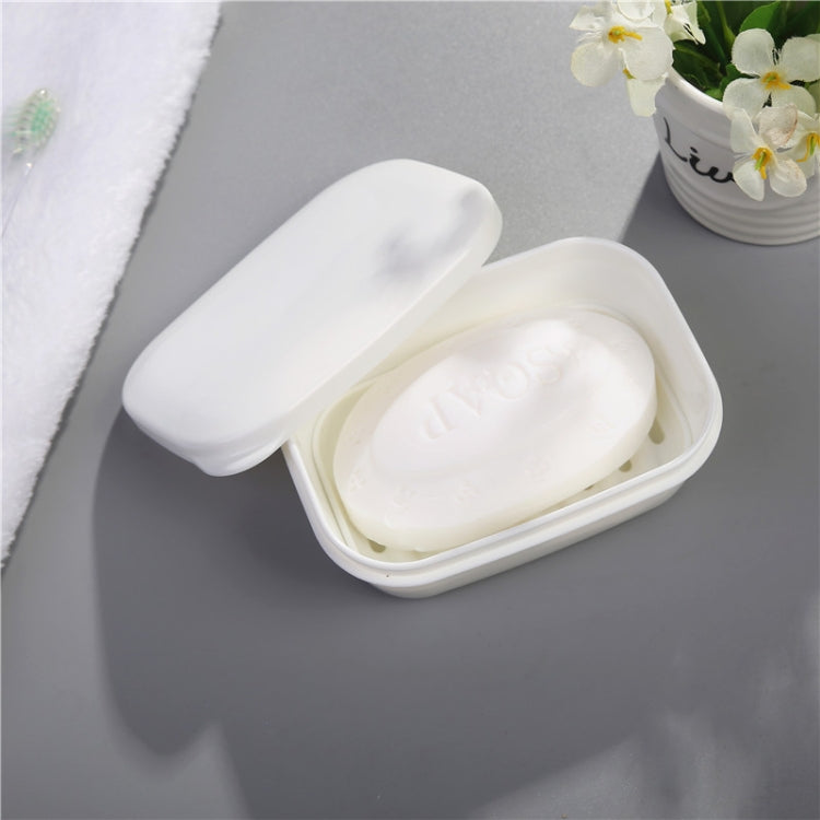 6 ชิ้นห้องน้ำที่วางสบู่ท่อระบายน้ำพลาสติกปิดผนึกกล่องสบู่เดินทาง, Soap Holder