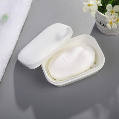 6 ชิ้นห้องน้ำที่วางสบู่ท่อระบายน้ำพลาสติกปิดผนึกกล่องสบู่เดินทาง, Soap Holder