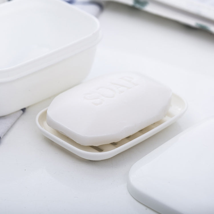 6 ชิ้นห้องน้ำที่วางสบู่ท่อระบายน้ำพลาสติกปิดผนึกกล่องสบู่เดินทาง, Soap Holder