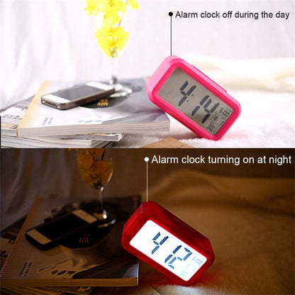 ประเภทอุณหภูมิ Lazy Snooze Alarm ปิดเสียงนาฬิกาอิเล็กทรอนิกส์ Backlit, Battery(White), Battery(Green), Battery(Black), Battery(Blue), Battery(Rose Red)