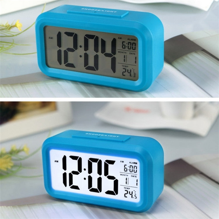 ประเภทอุณหภูมิ Lazy Snooze Alarm ปิดเสียงนาฬิกาอิเล็กทรอนิกส์ Backlit, Battery(White), Battery(Green), Battery(Black), Battery(Blue), Battery(Rose Red)