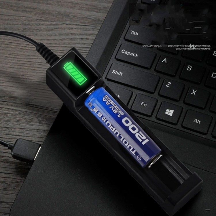 10 ชิ้น USB 18650 แบตเตอรี่ ที่ใส่ช่องเดียวที่ชาร์จพร้อมฟังก์ชั่นไฟฉาย