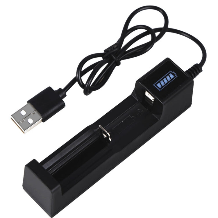 10 ชิ้น USB 18650 แบตเตอรี่ ที่ใส่ช่องเดียวที่ชาร์จพร้อมฟังก์ชั่นไฟฉาย