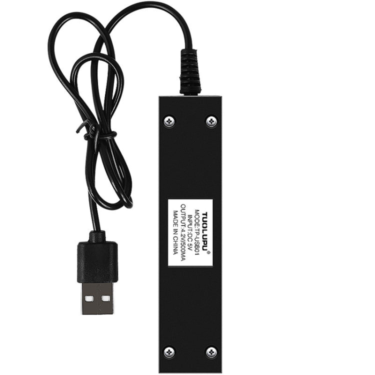 10 ชิ้น USB 18650 แบตเตอรี่ ที่ใส่ช่องเดียวที่ชาร์จพร้อมฟังก์ชั่นไฟฉาย